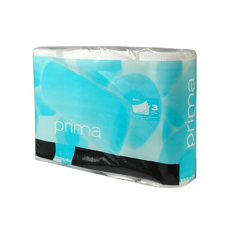 Papier menage blanc Prima 3che col 4rlx x8 VENARDO