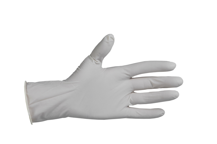 Gants latex L blanc pdre bte 100pce WEITAGLOVE