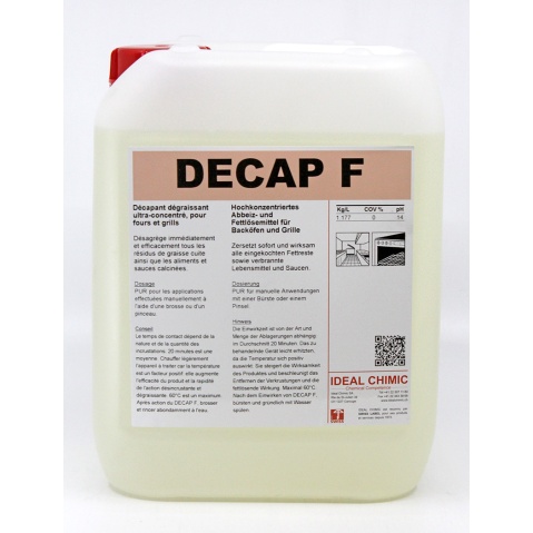 DECAP F decapant degraissant four et grill bid 5L IDEAL CHIMIC
