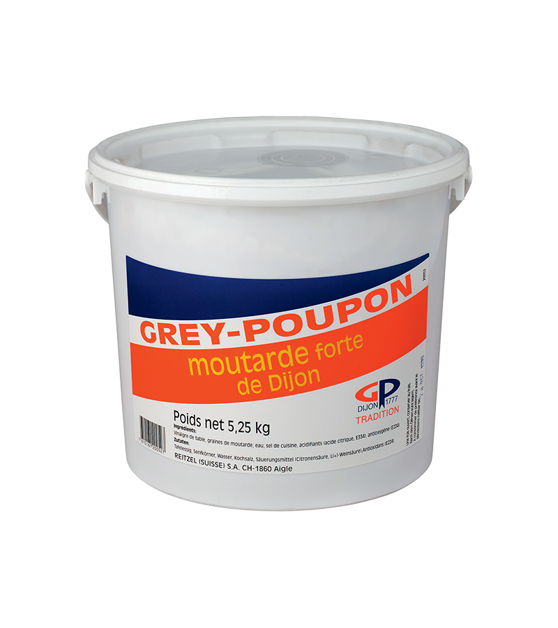 Moutarde forte de Dijon sea 5,25Kg 5/1 GREY-POUPON