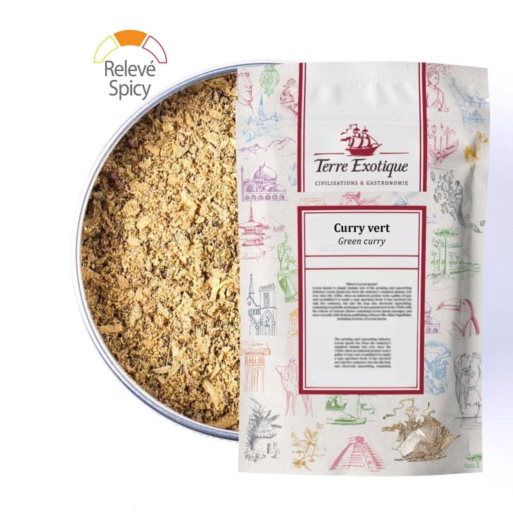 Curry vert sac 500g TERRE EXOTIQUE 
