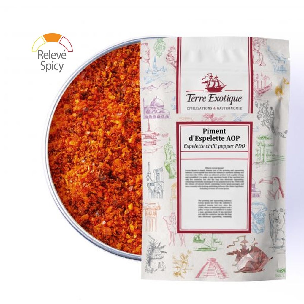 Piment d'Espelette AOP sac 250g TERRE EXOTIQUE