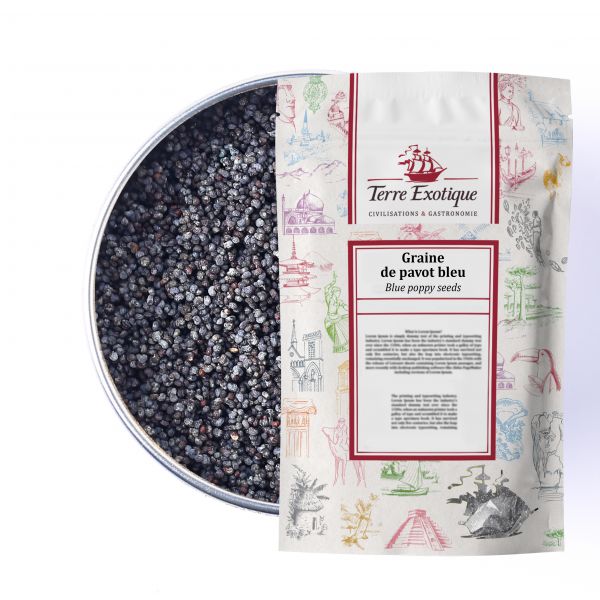 Graine de pavot bleu sac 500g TERRE EXOTIQUE 