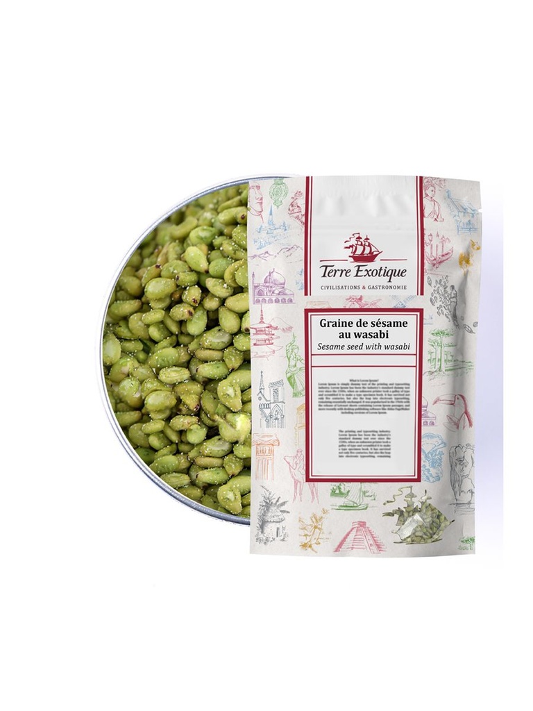 Graine de sesame wasabi sac 500g TERRE EXOTIQUE