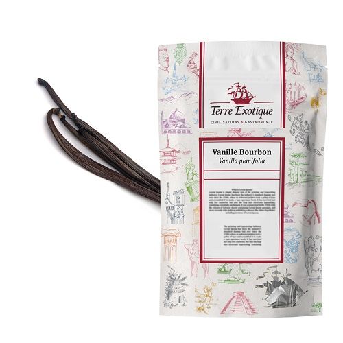Gousses de vanille Bourbon Madagascar sac 250g TERRE EXOTIQUE