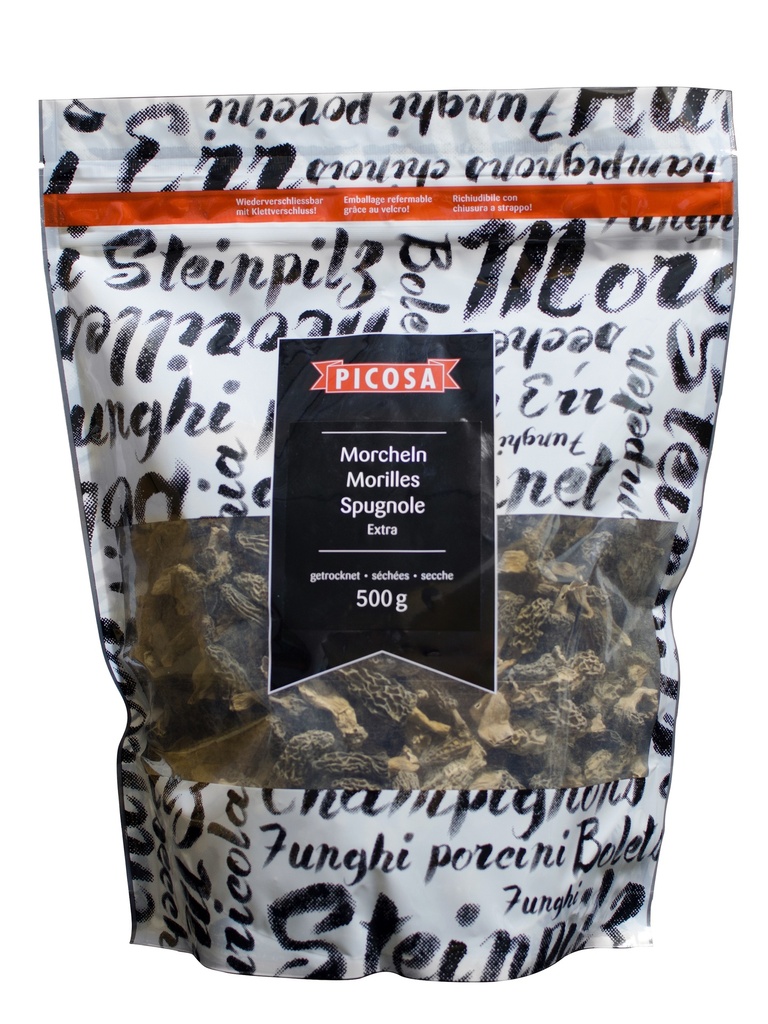 Morilles sechees a/tige sac 500g PICOSA