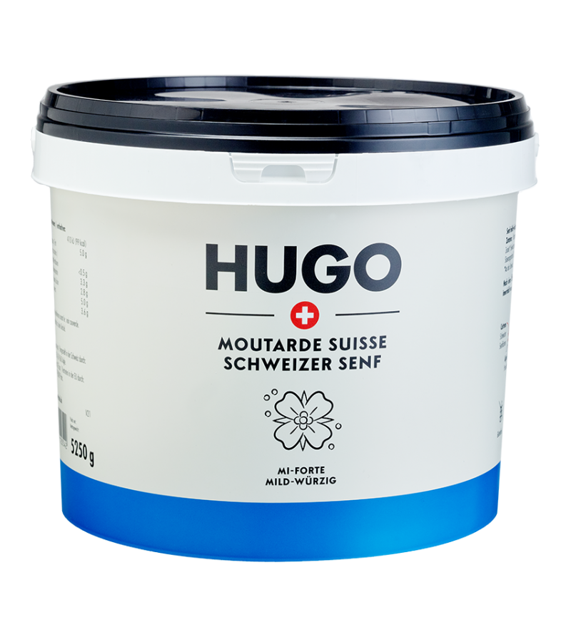 Moutarde suisse mi-forte sea 5,25Kg 5/1 HUGO