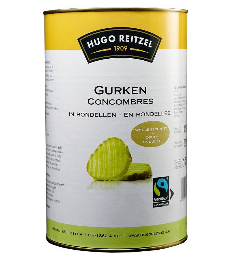 Concombres rondelles bte 4,2Kg 5/1 HUGO REITZEL