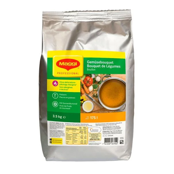 Bouillon de legumes sans allergenes sac 3,5Kg MAGGI