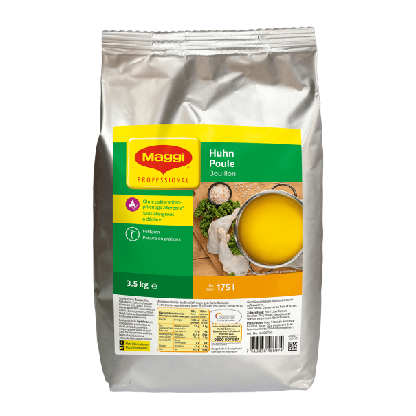 Bouillon de poule sans allergenes sac 3,5Kg MAGGI