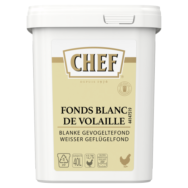 Fonds blanc de volaille bte 800g CHEF