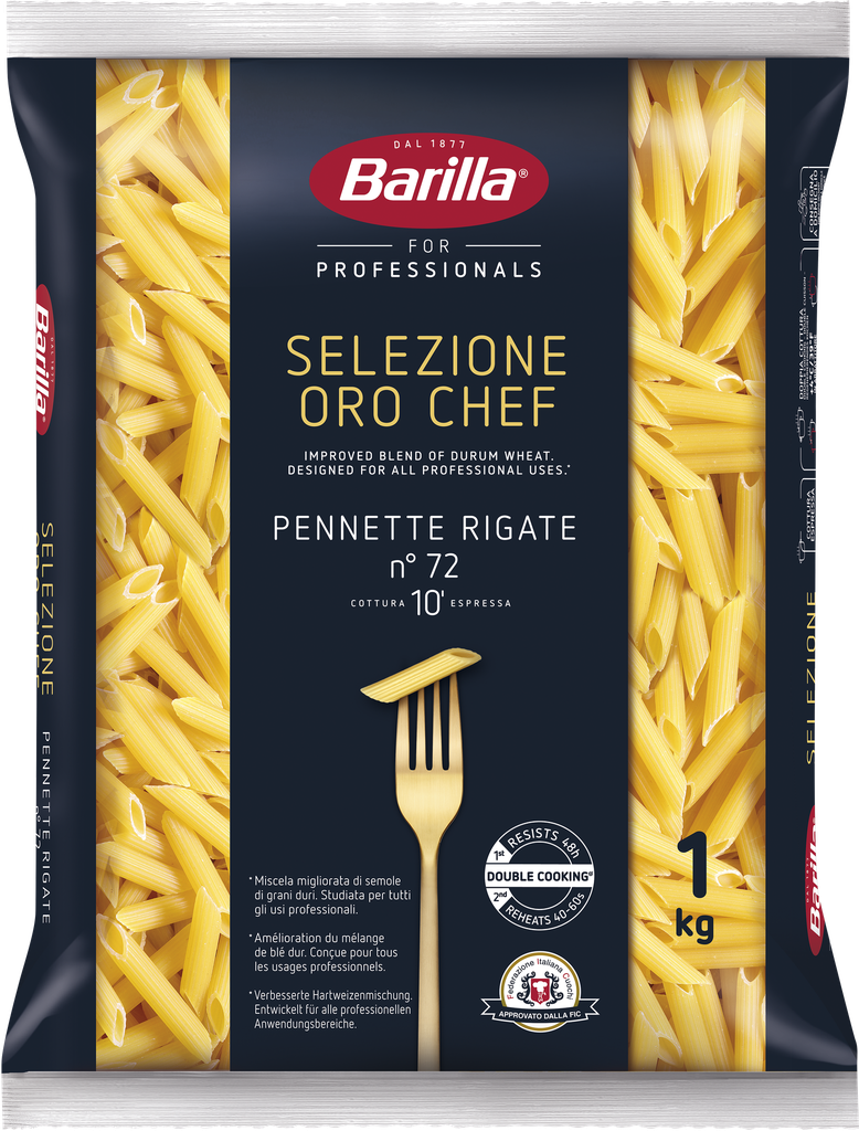 Pennette Rigate SOC n72 sac 1Kg BARILLA