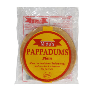 Pappadums natures sac 200g MIDAS