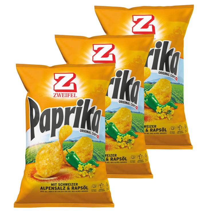Chips paprika sac 30g x20 ZWEIFEL