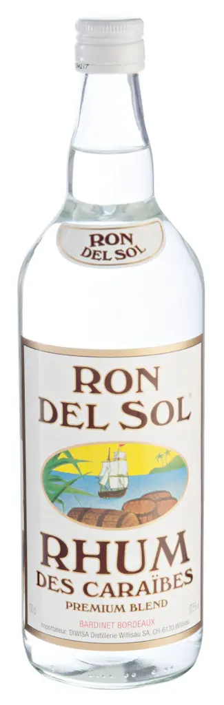 Rhum blanc 37,5% vol btl 1L RON DEL SOL