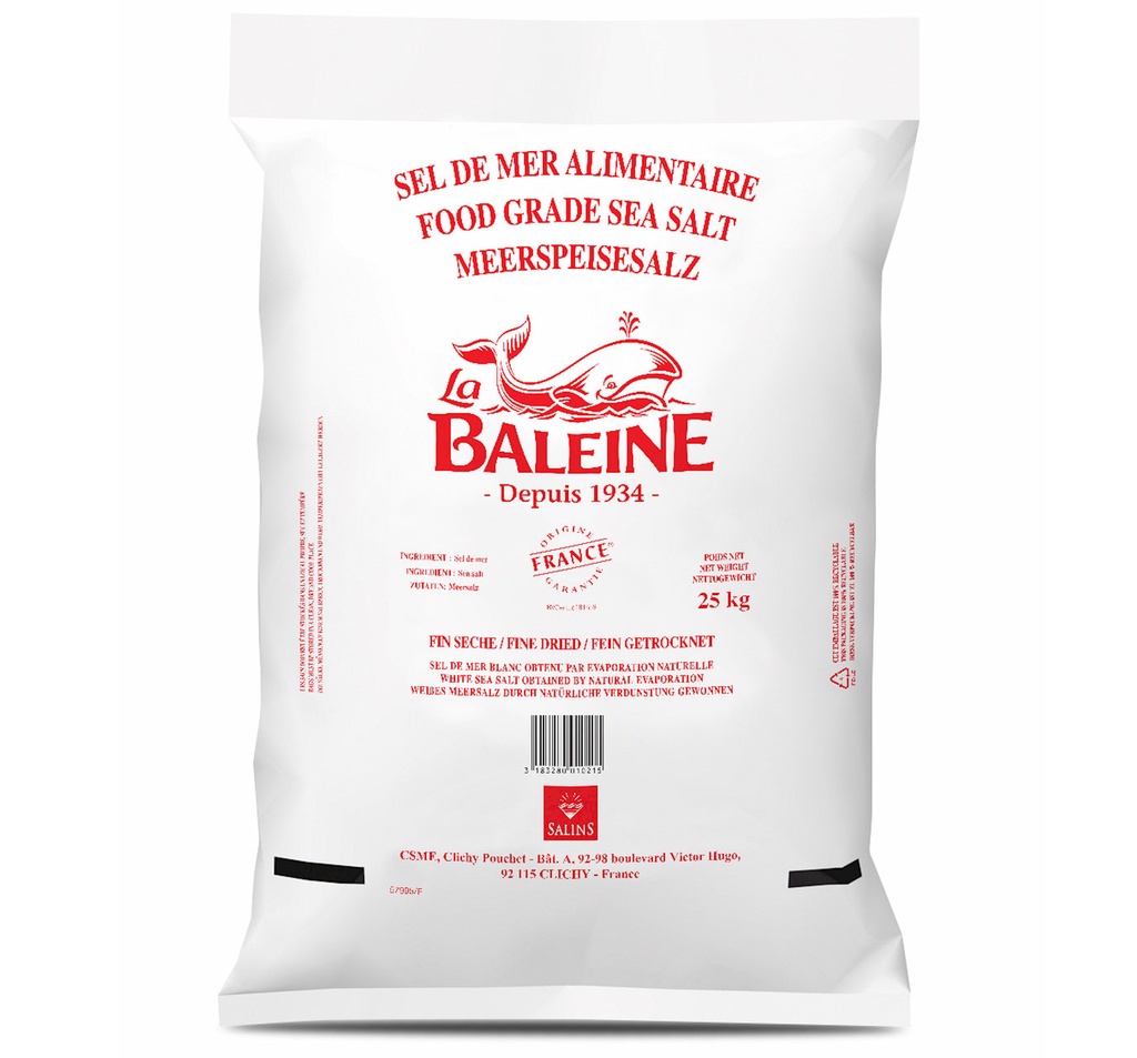 Gros sel sac 25Kg LA BALEINE