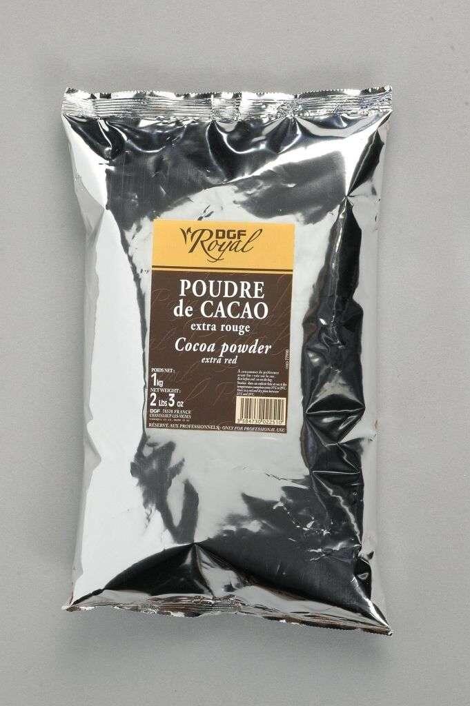 Poudre de cacao extra rouge sac 1Kg DGF ROYAL