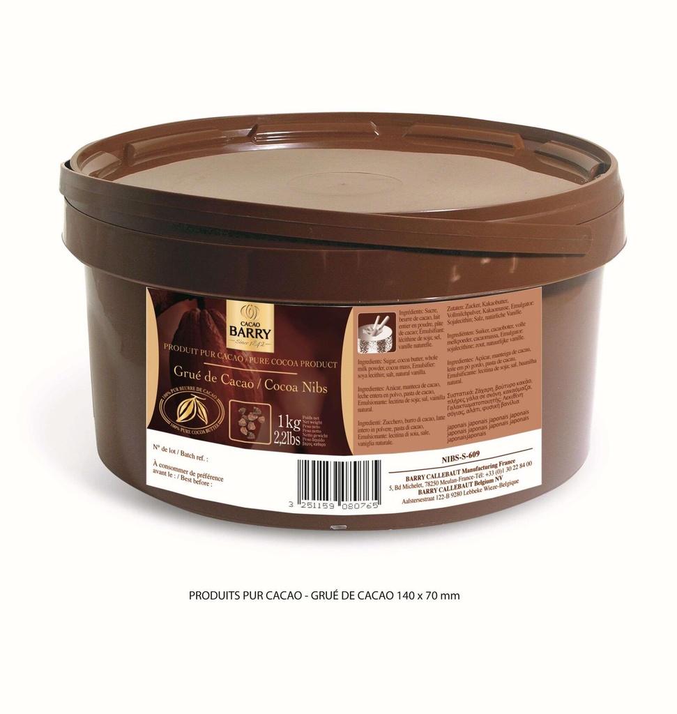 Grue de cacao sea 1Kg BARRY