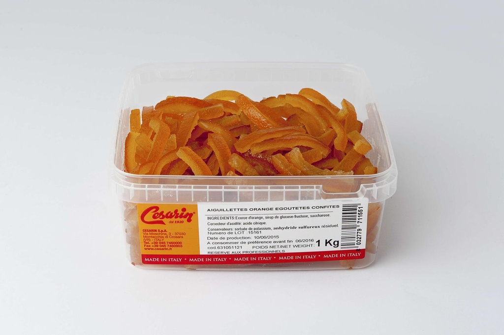 Oranges confites en lamelles 1Kg CESARIN