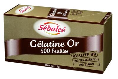 Gelatine or 500 feuilles bte 1Kg SEBALCE