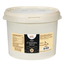 Pate d'amande blanche 23% Decor sea 3Kg DGF SERVICE