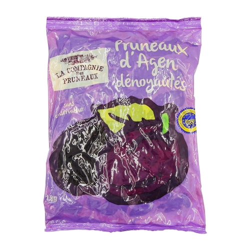 Pruneaux d'Agen s/noyau IGP pqt 1Kg LA COMPAGNIE DES PRUNEAUX