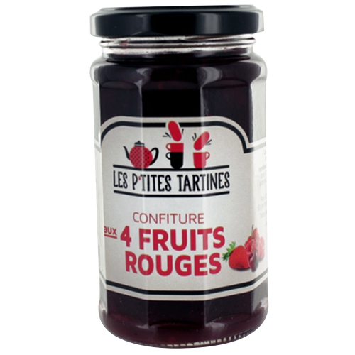 Confiture de fruits rouges pot 315g x6 LES PTITES TARTINES
