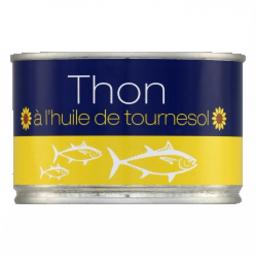 Thon a l'huile de tournesol bte 260g