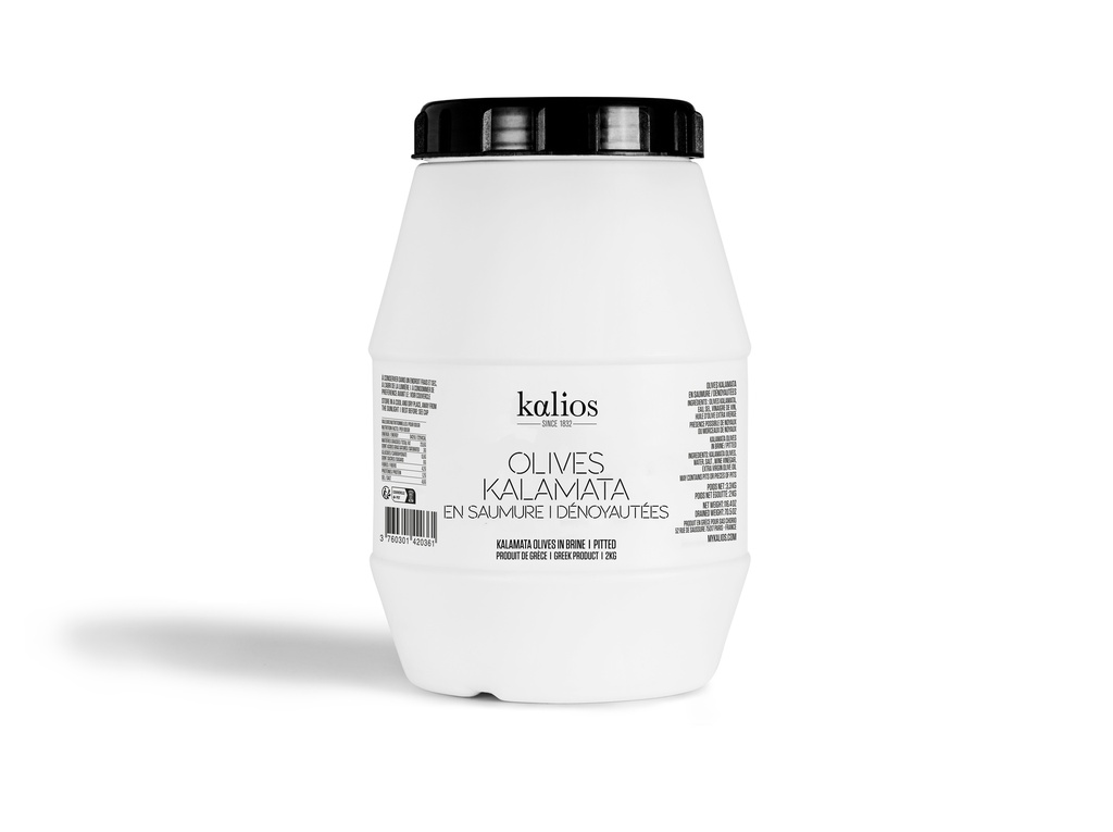 Olives Kalamata s/noyau en saumure bid 2Kg KALIOS