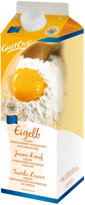 Jaune d'oeuf liquide EU brq 1Kg GUSTOVO