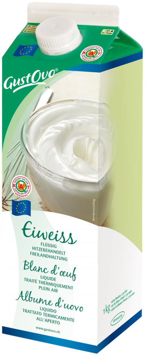 Blanc d'oeuf liquide EU brq 1Kg GUSTOVO