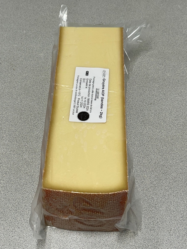 Gruyere AOP 6/7 mois bloc env 2Kg ERIC ECOFFEY