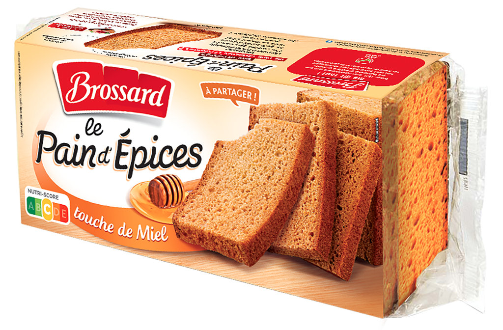 Pain d'epices au miel pqt 350g BROSSARD