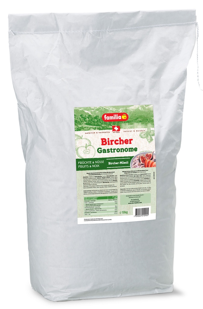 Melange de cereales / Birchermuesli a/raisins sac 10Kg FAMILIA