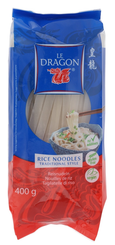 Nouilles de riz 5mm sac 400g LE DRAGON