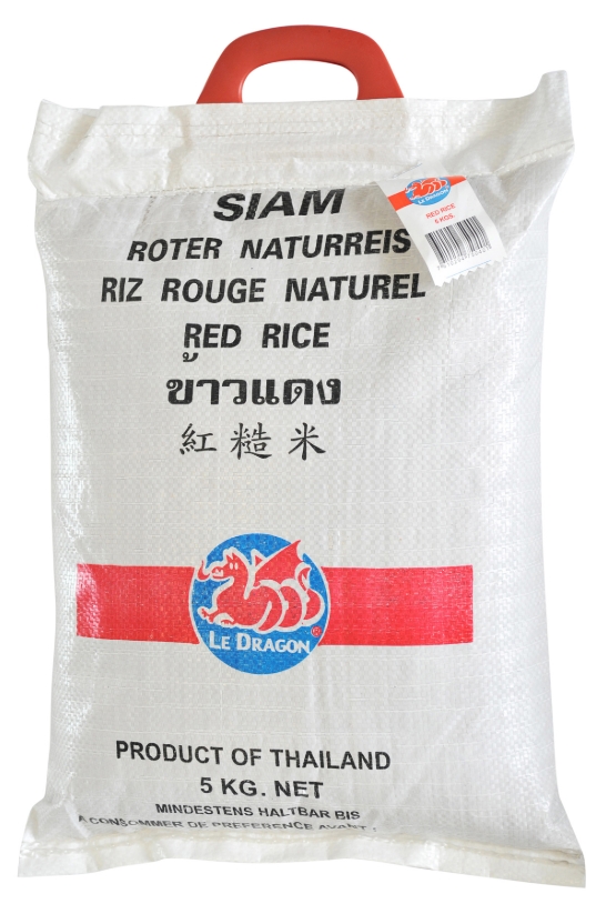 Riz rouge sac 5Kg LE DRAGON