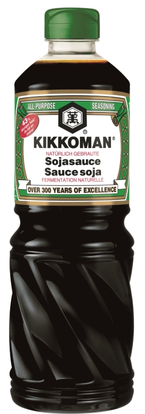 Sauce soja reduite en sel btl 975mL KIKKOMAN