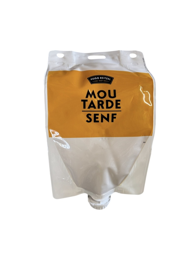 Moutarde mi-forte poche recharge Easy Bag 3Kg HUGO REITZEL