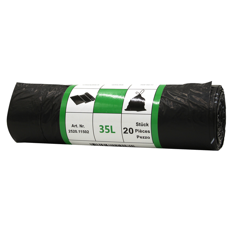Sacs poubelles noirs 35L rlx 20sacs VENARDO