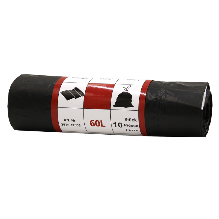 Sacs poubelles noirs 60L rlx 10sacs VENARDO