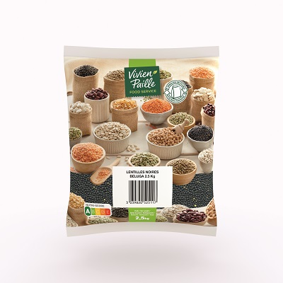 Lentilles noires beluga sac 2,5Kg VIVIEN PAILLE