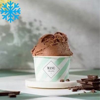 Glace chocolat au lait bac 2,5L MANU GELATO