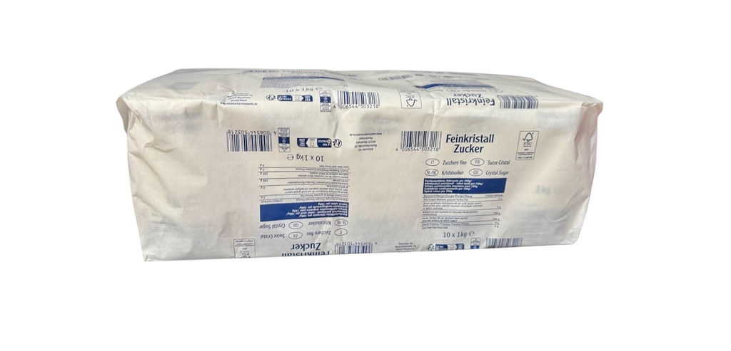 Sucre blanc cristal fin sac 1Kg x10 SUEDZUCKER