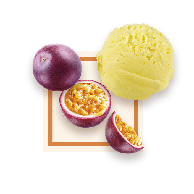 Sorbet passion bac 2,5L GLACE DES ALPES