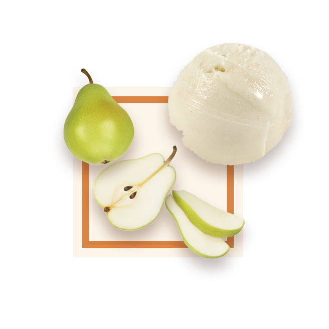 Sorbet poire Williams bac 2,5L GLACE DES ALPES