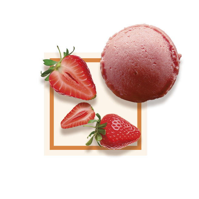 Glace fraise bac 2,5L GLACE DES ALPES