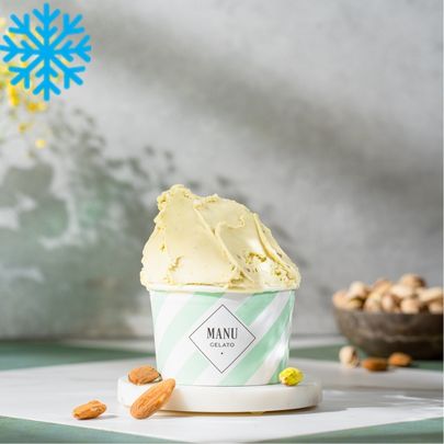 Sorbet amande pistache bac 2,5L MANU GELATO