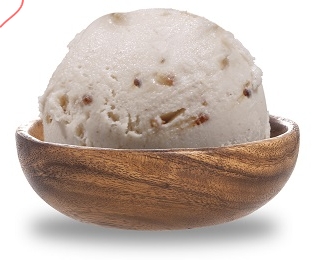 Glace artisanale noisette eclats caramelises Croquantine bac 2,5L