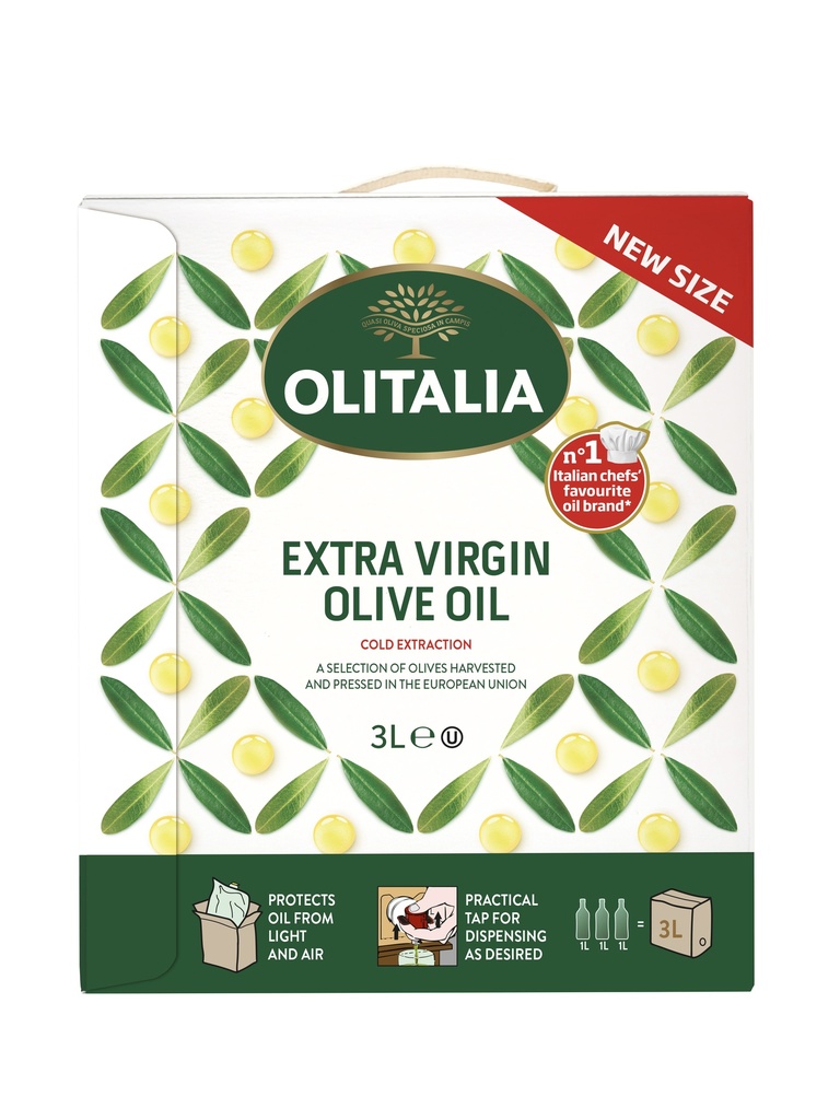Huile d'olive extra vierge bib 3L OLITALIA