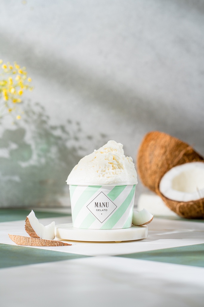 Glace noix de coco bac 2,5L MANU GELATO